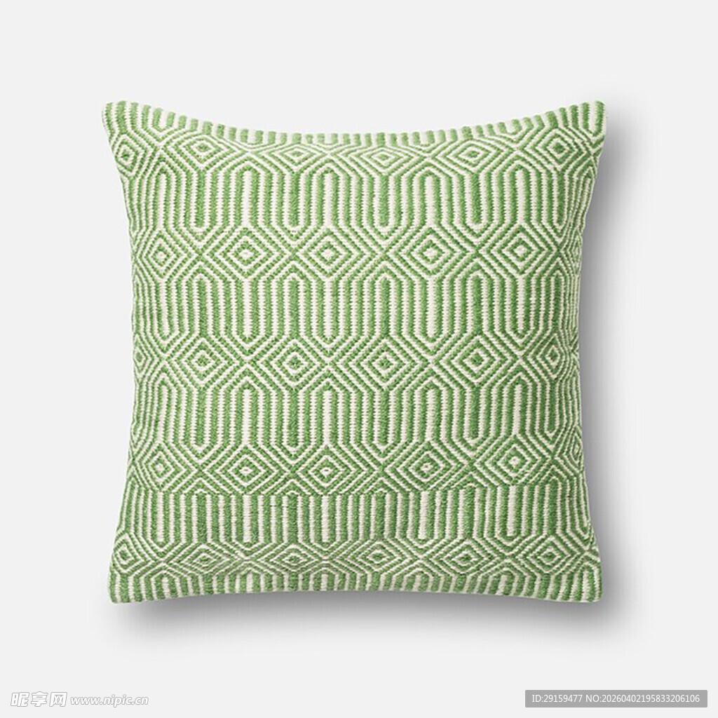 绿色条纹抱枕