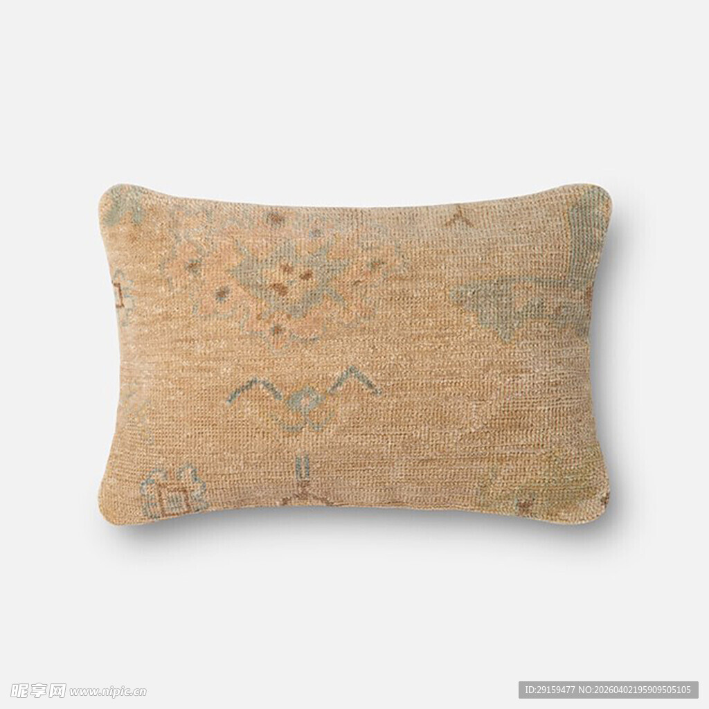 复古花纹长方形抱枕