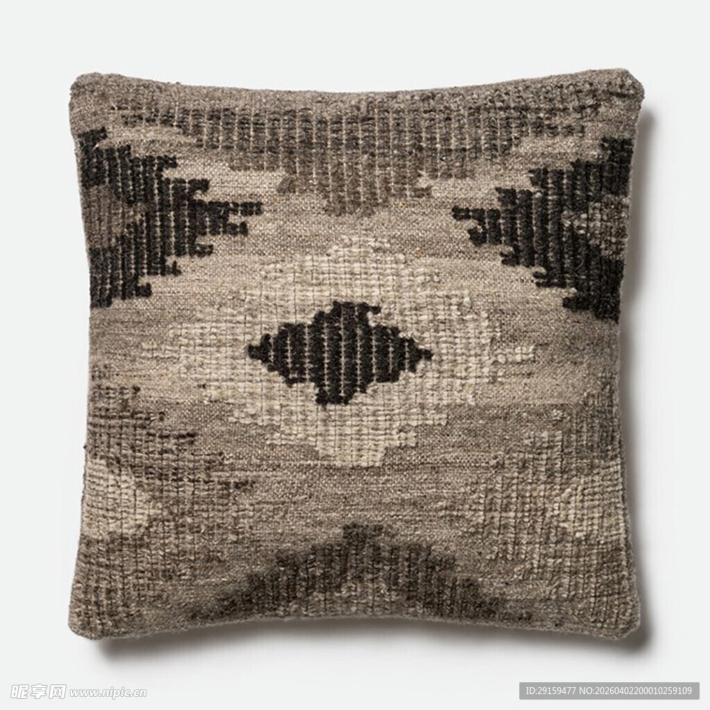 几何图案编织抱枕