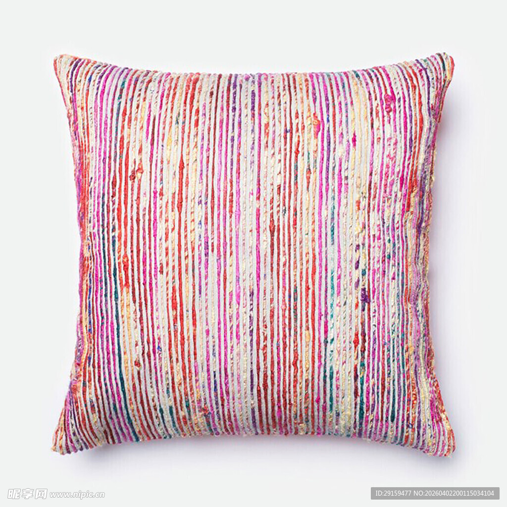 多彩条纹抱枕
