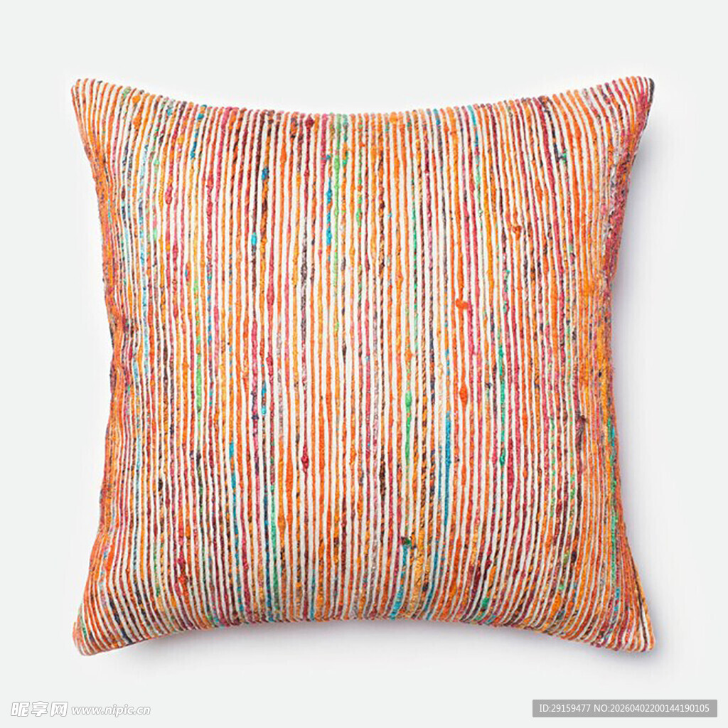 多彩条纹抱枕