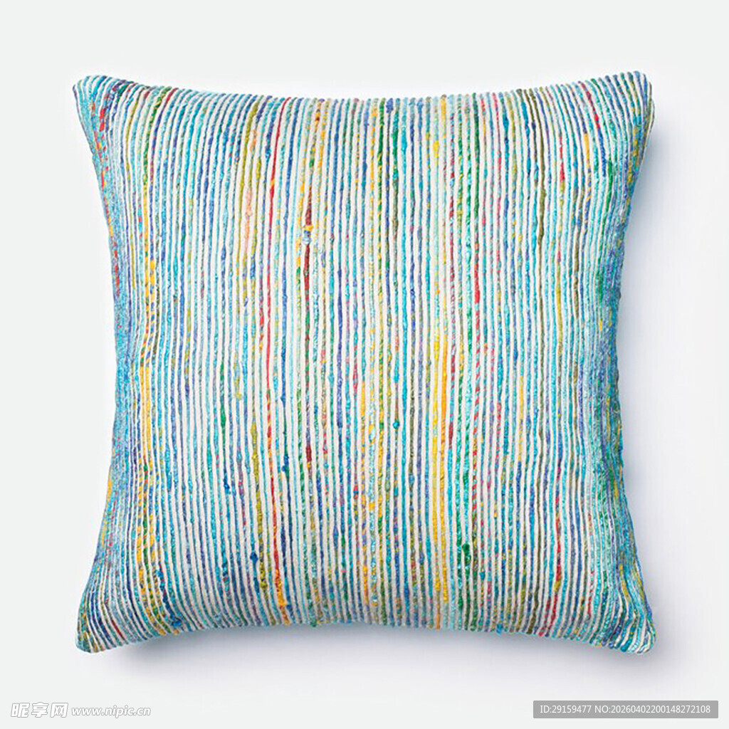 多彩条纹抱枕