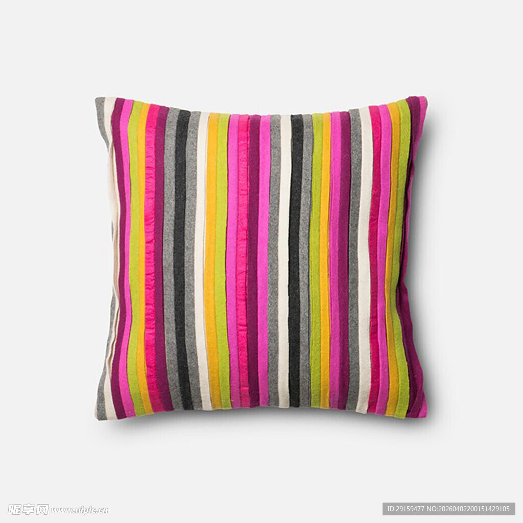 多彩条纹抱枕