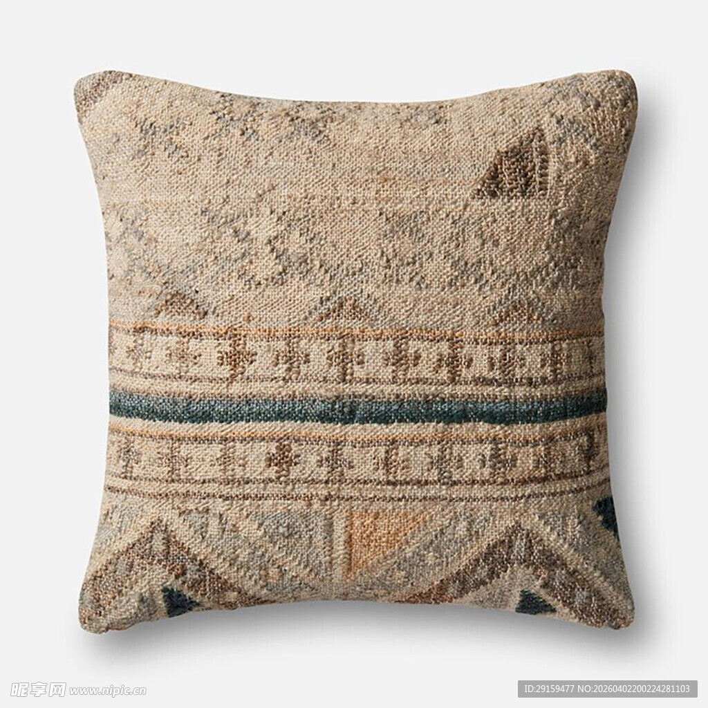 复古风几何图案抱枕