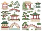 中式古典园林建筑元素集