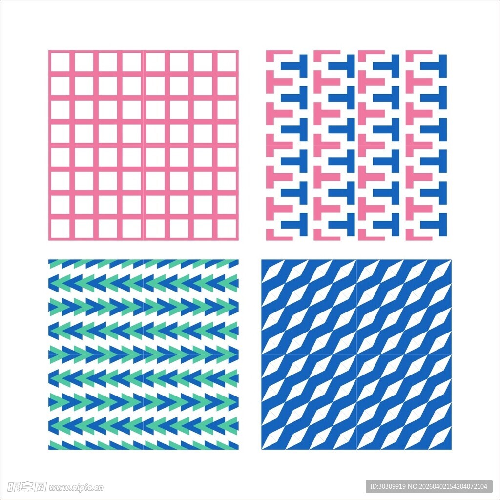 几何图案 四方连续图案