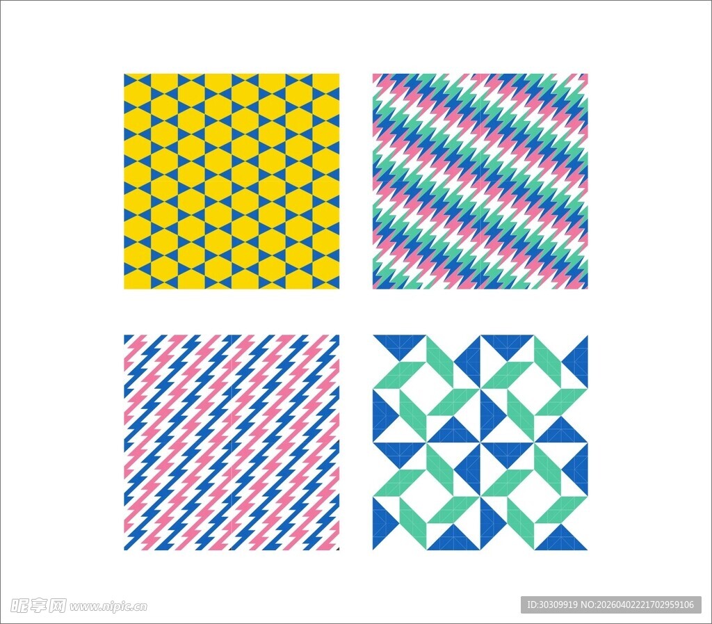 几何图案 四方连续图案
