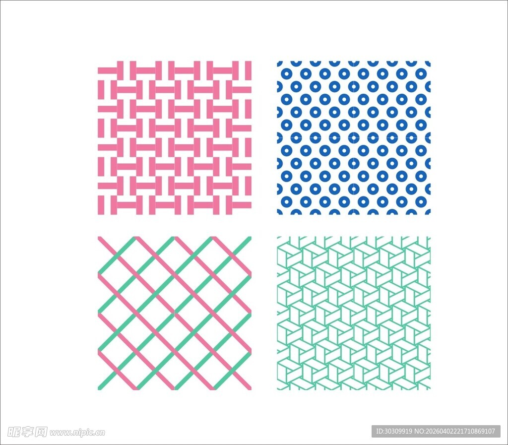 几何图案 四方连续图案