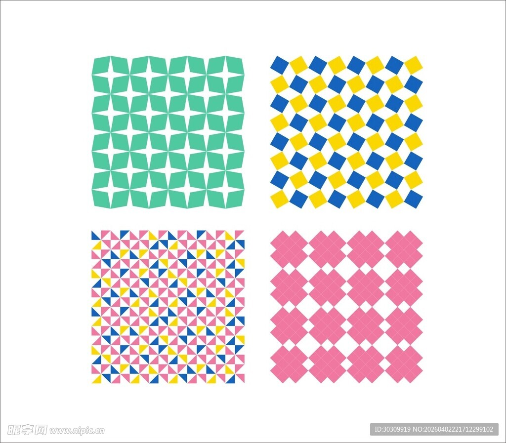 几何图案 四方连续图案
