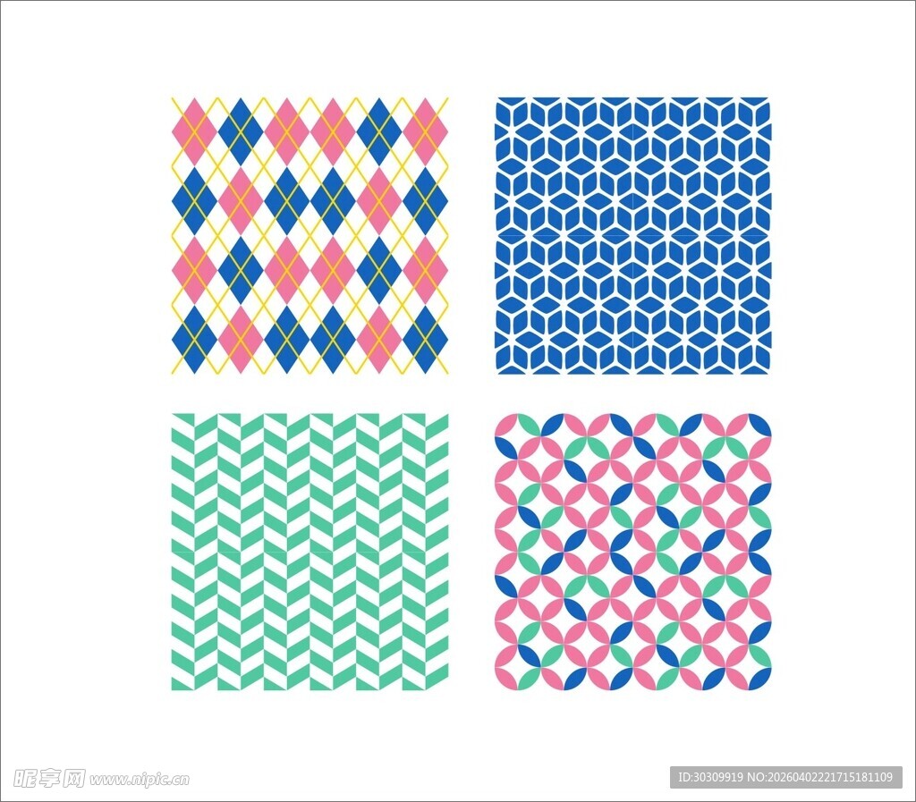 几何图案 四方连续图案