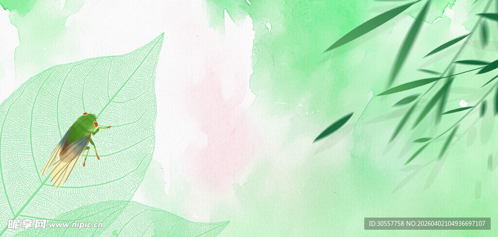 立夏节气浅绿色肌理风背景