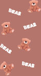 可爱小熊图案背景