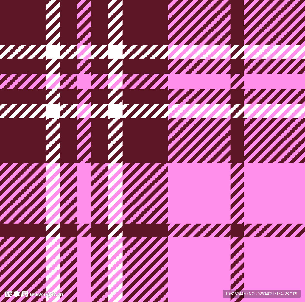 粉色格子图案纹理