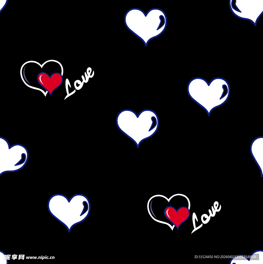 爱心图案装饰背景