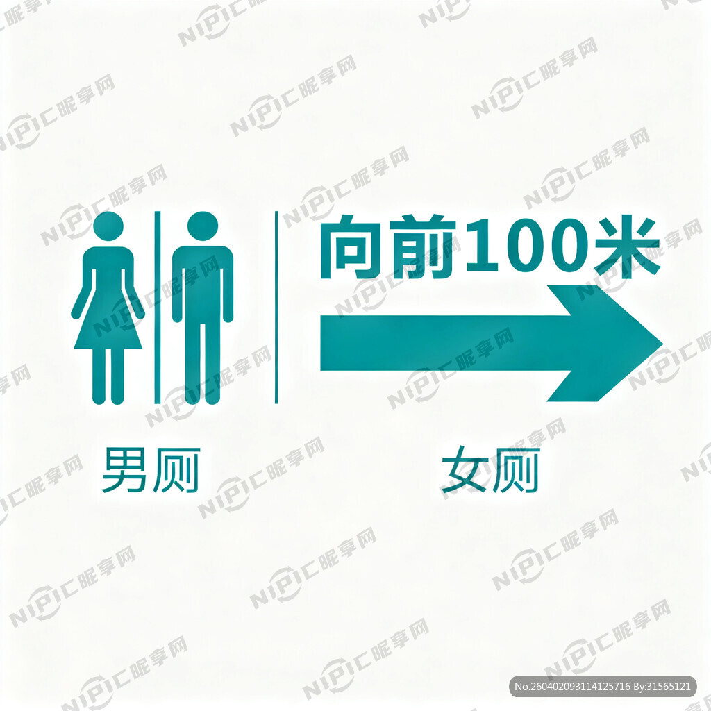 厕所指引