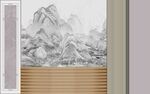 中式山水墙饰营造雅致氛围