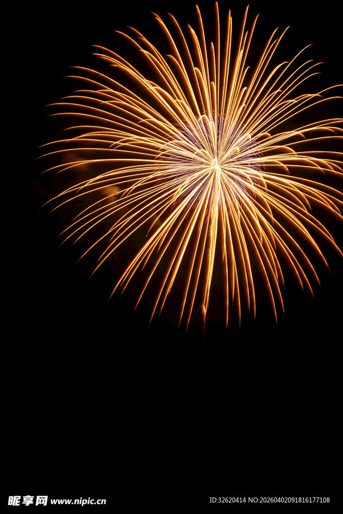 绽放的绚烂烟花