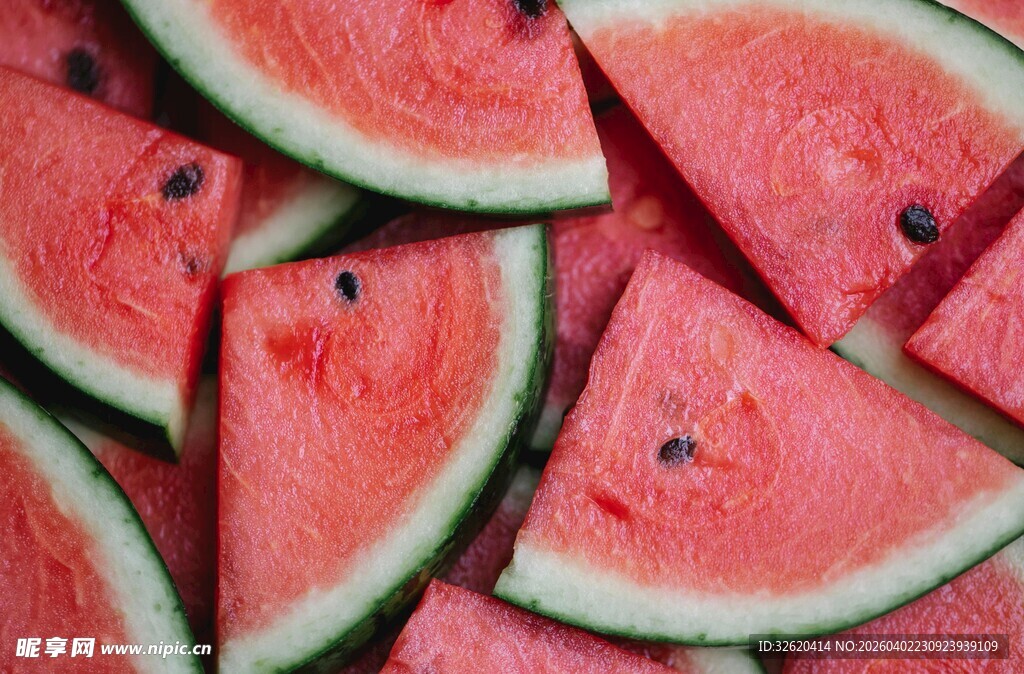 新鲜西瓜切片
