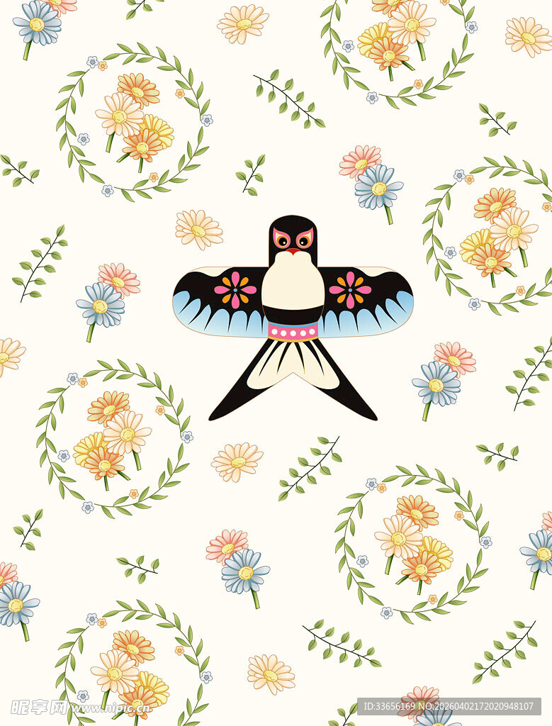 花鸟图案背景设计