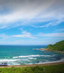 海岸风光蓝天下的美丽景致