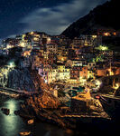 意大利五渔村美丽夜景