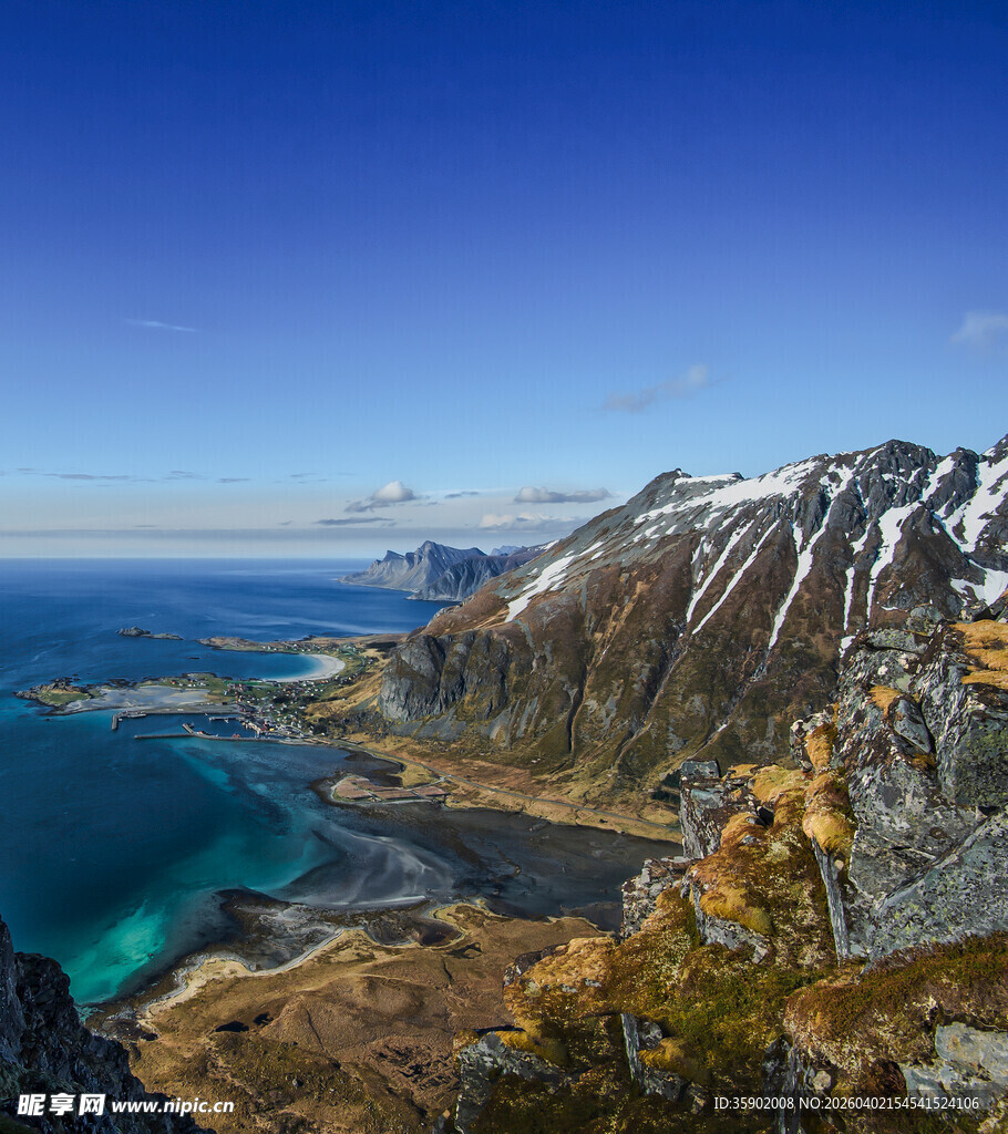 挪威绝美山海风光景色