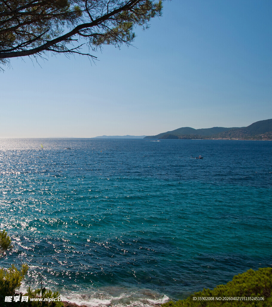 碧海蓝天海岸风光美景