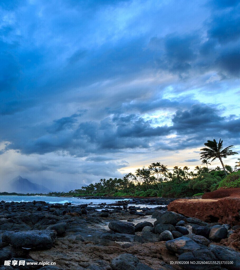 海边黄昏美景