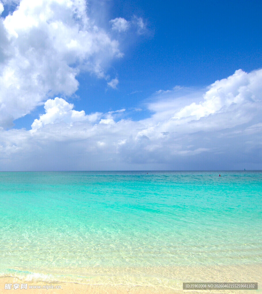 美丽海滨风光碧海蓝天