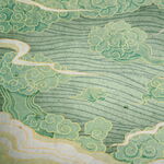 中式传统云纹海浪图案