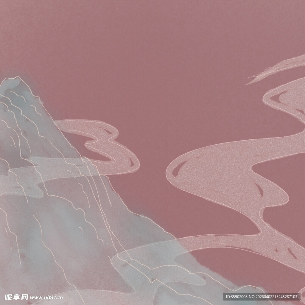 梦幻山水意境图