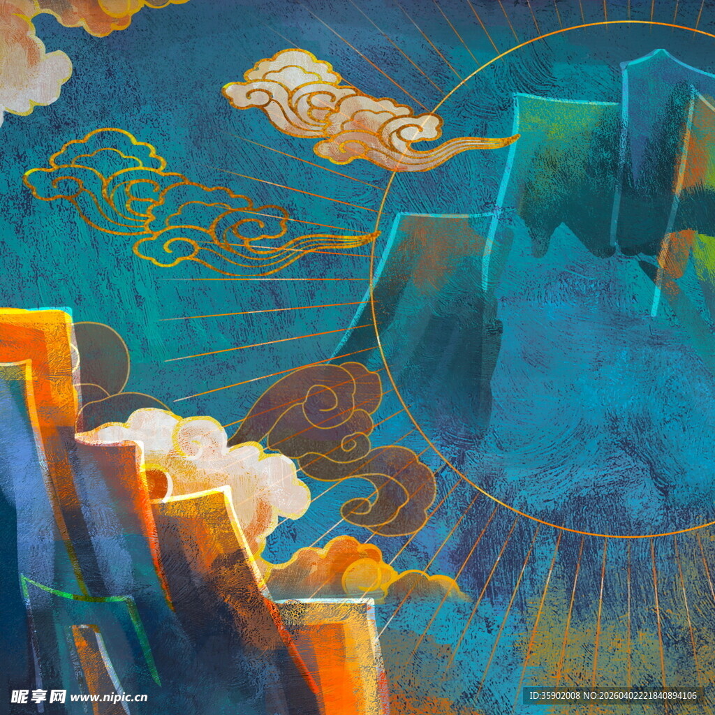 梦幻山水间的绚丽景致