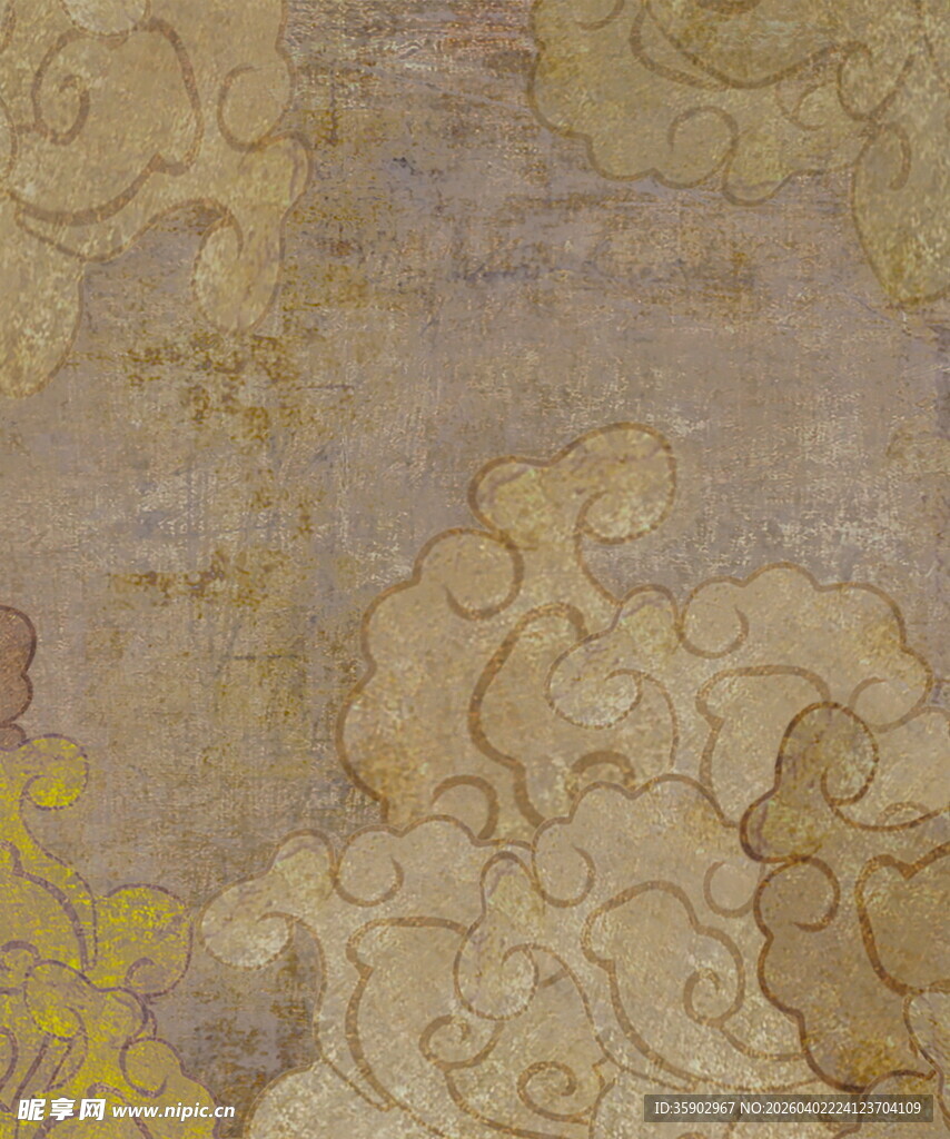 古风云纹背景图案