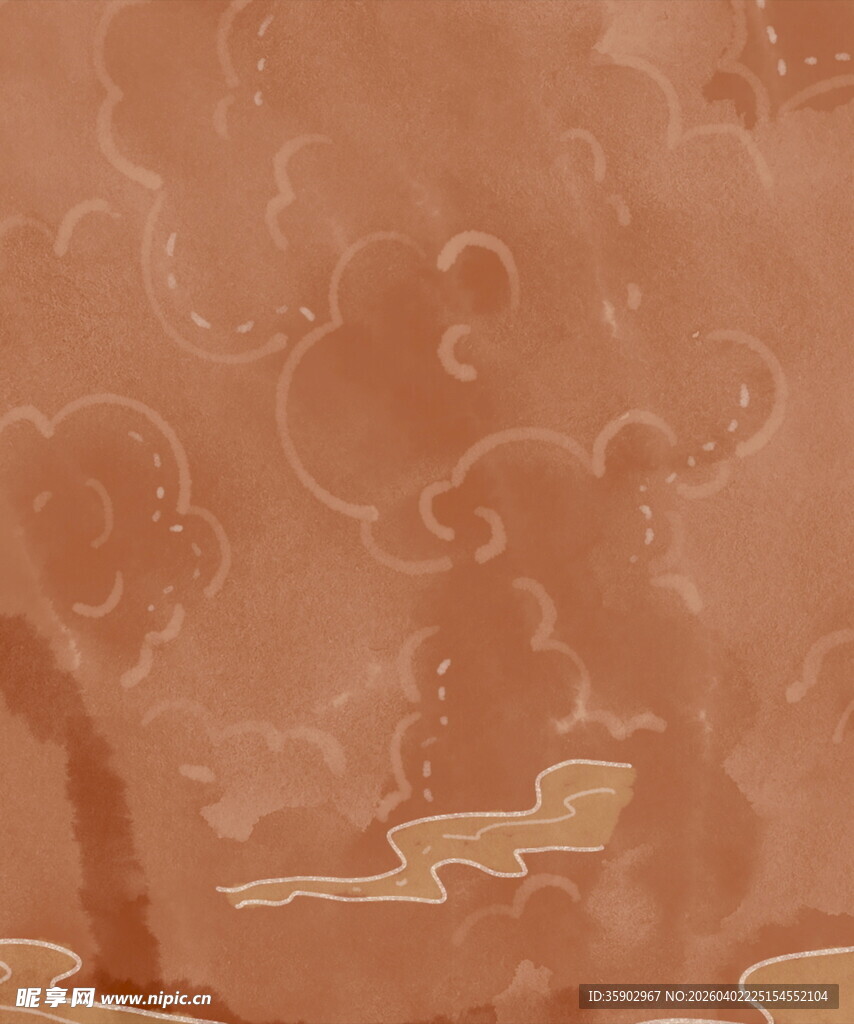 古风祥云飞鸟背景图