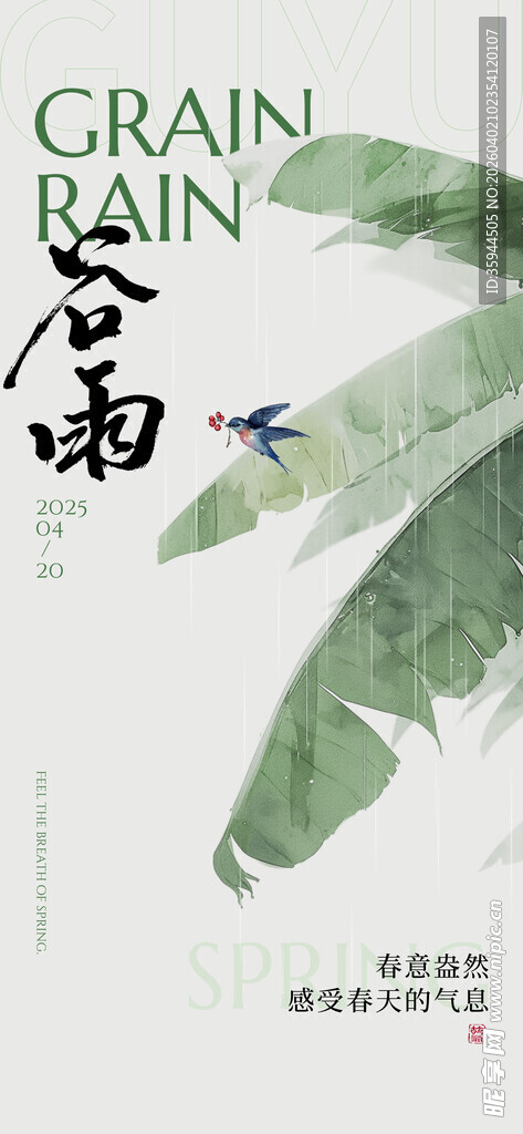 谷雨时节绿叶添春韵