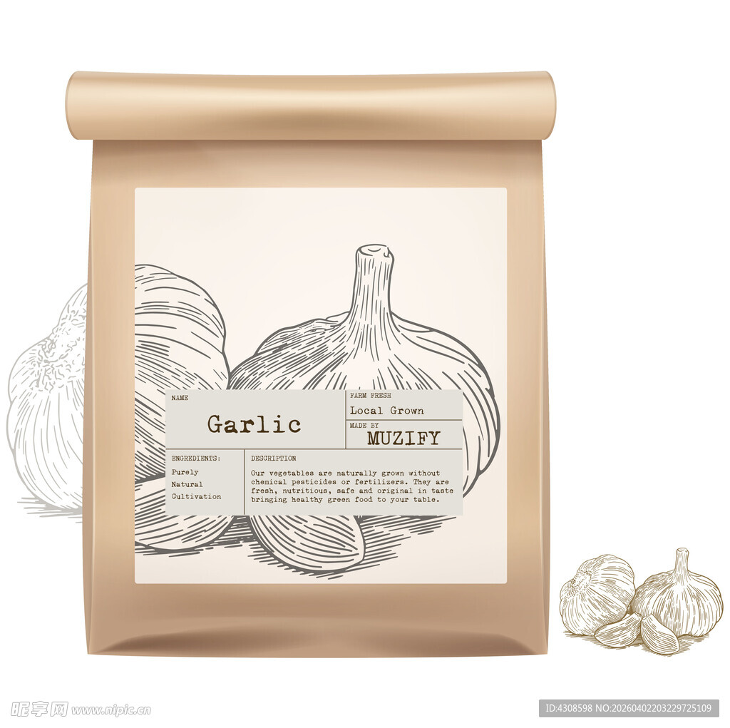 蔬菜包装设计 大蒜