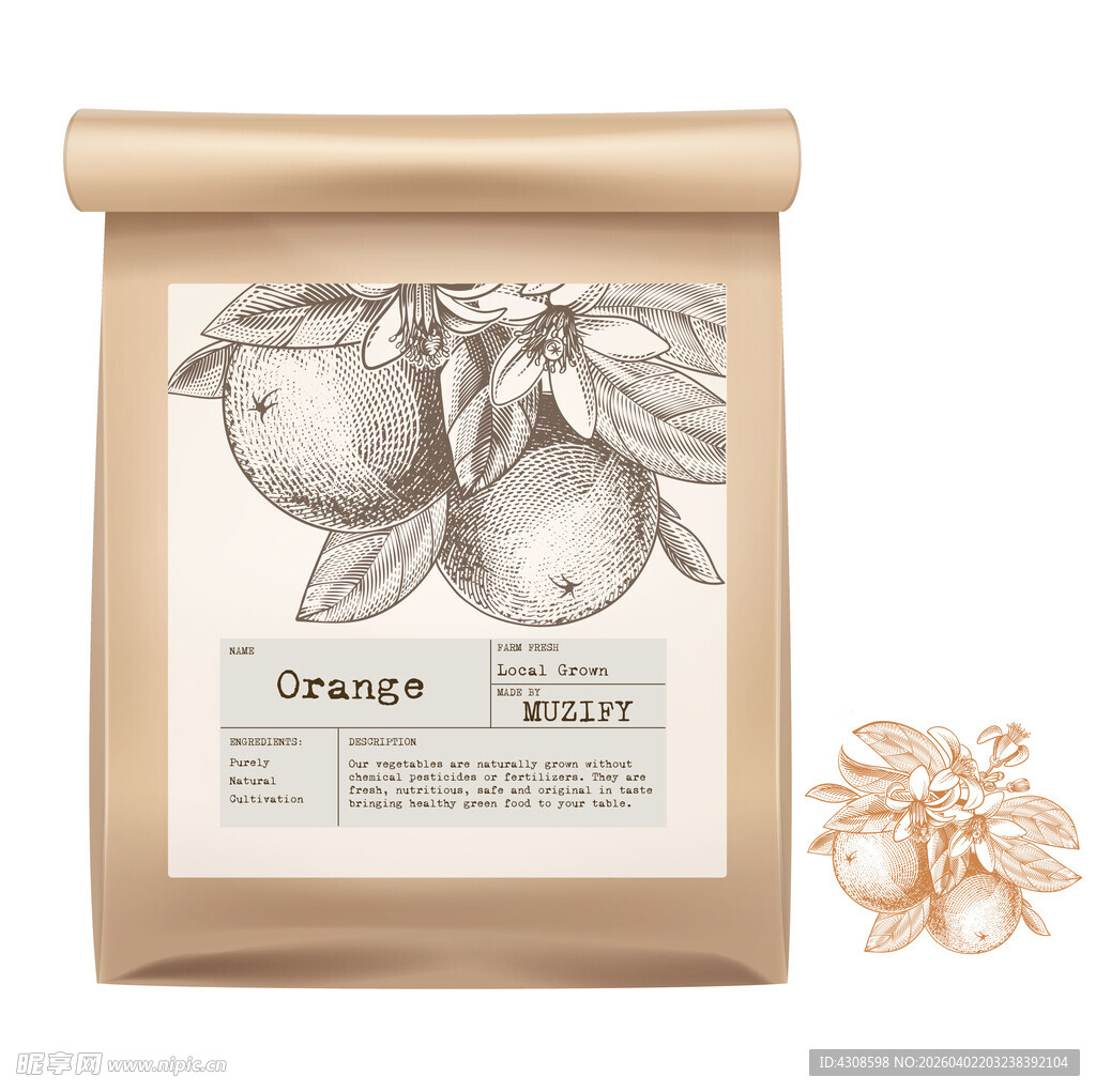 水果包装设计 橘子