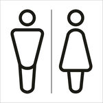 男女卫生间标识