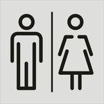 男女卫生间标识