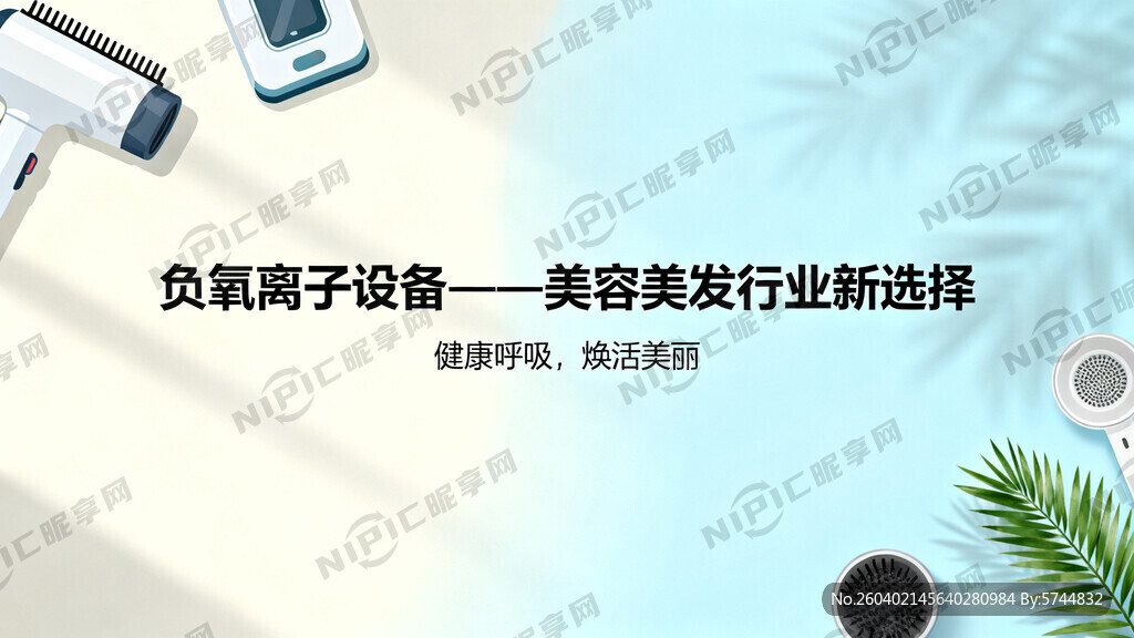 适合负氧离子设备宣传PPT的背