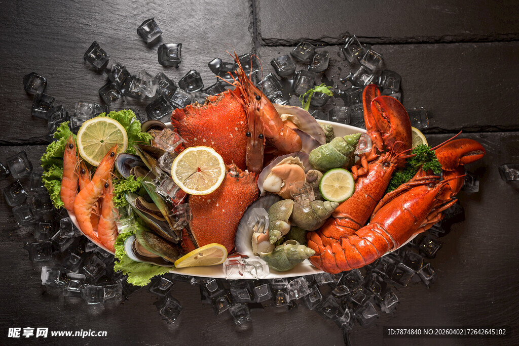 海鲜拼盘 多样美味海鲜