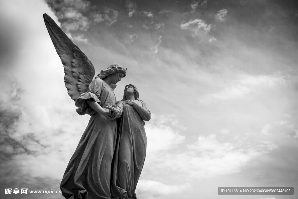 欧式天使雕像