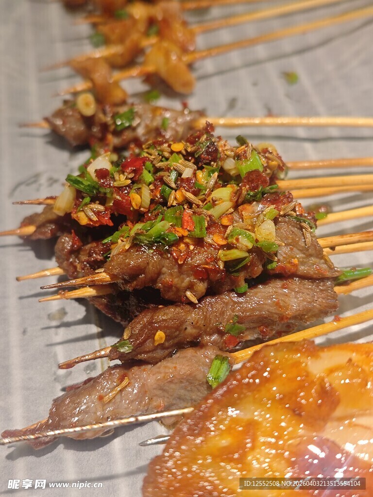 美味烤串诱人呈现