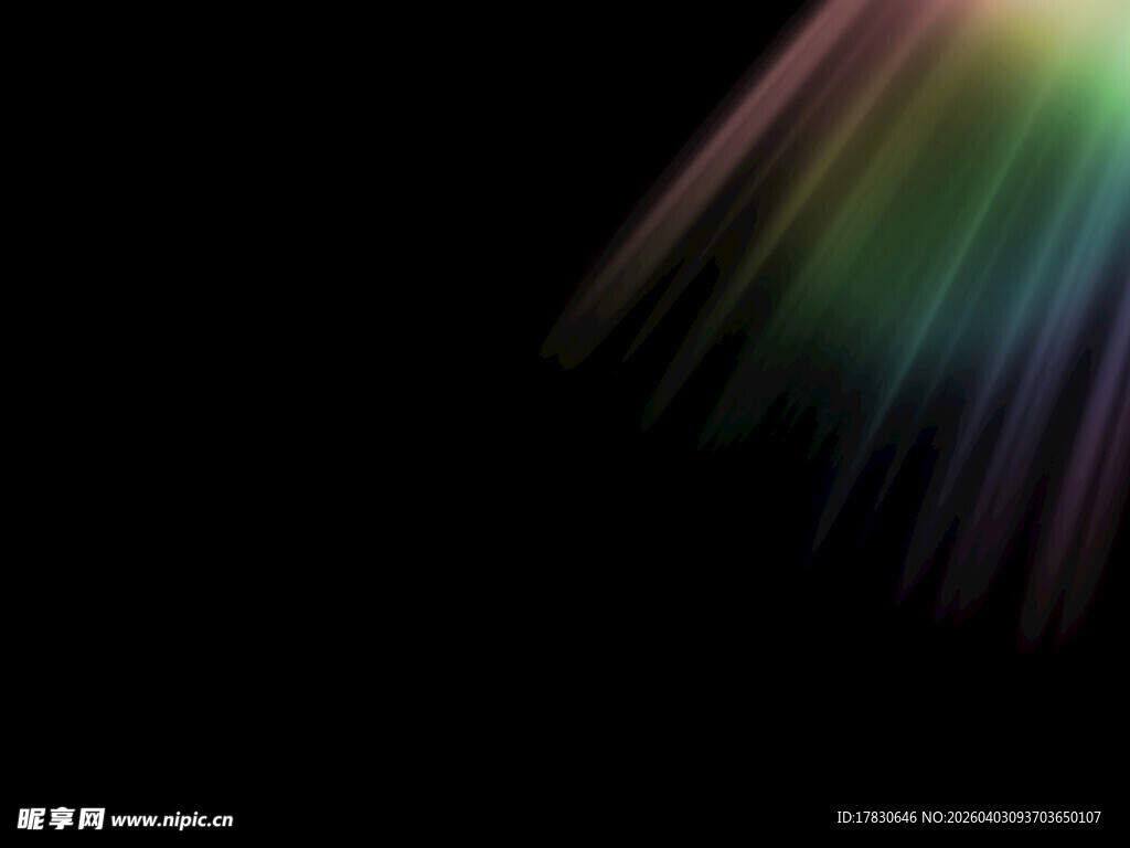 彩色光线喷射效果