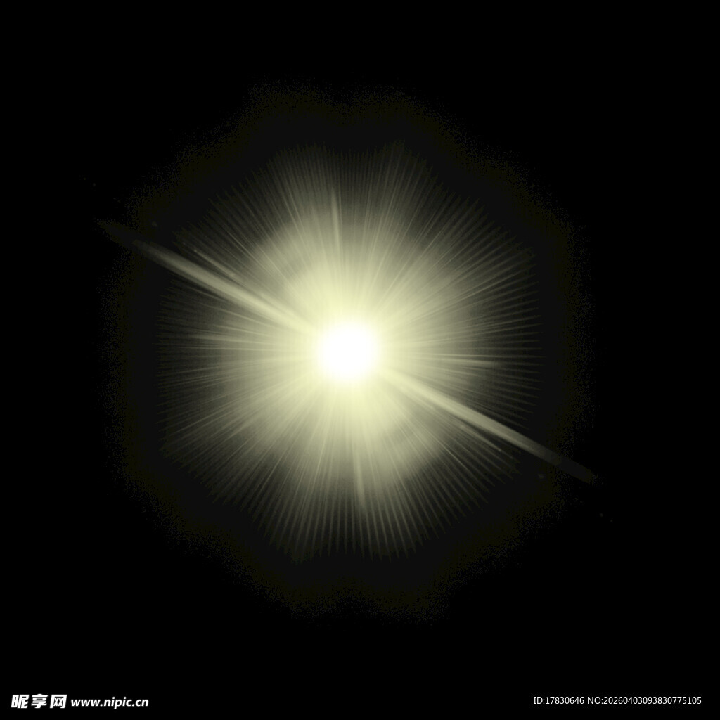 闪耀光芒的抽象光效图案