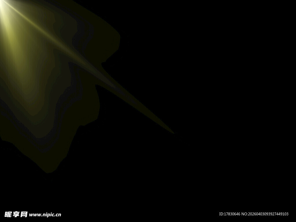 黑色背景的光束效果