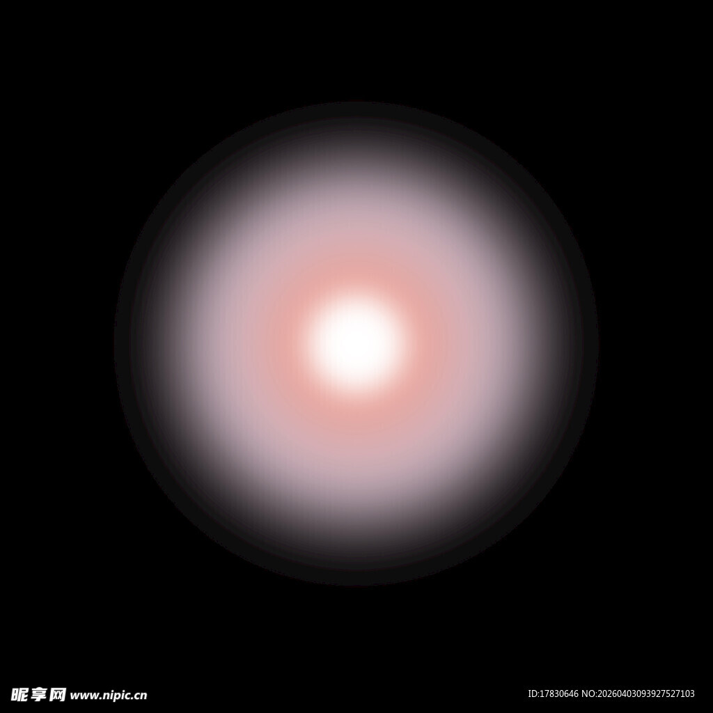 模糊光晕效果的圆形图案