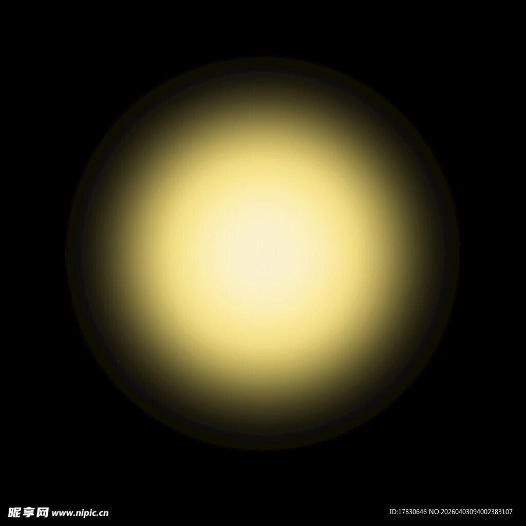 发光的圆形光晕效果