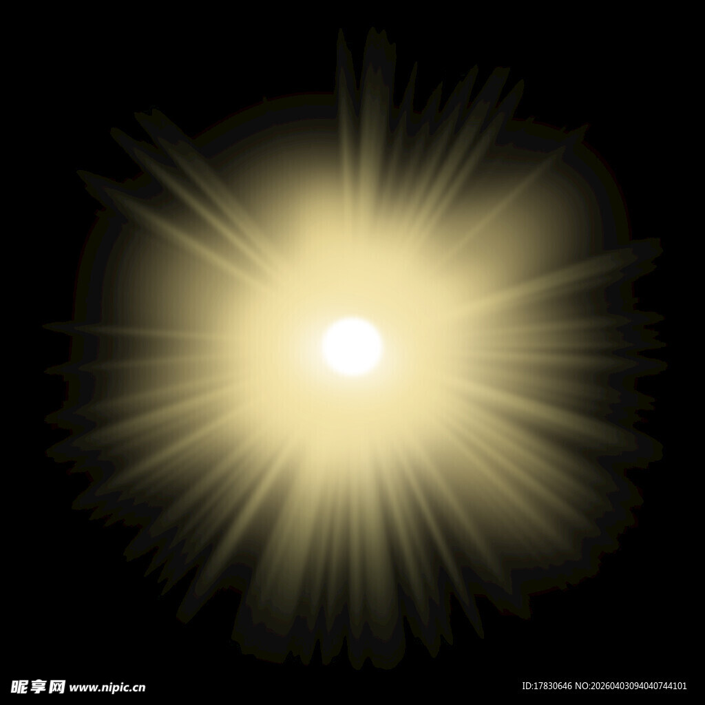 闪耀光芒的光晕特效