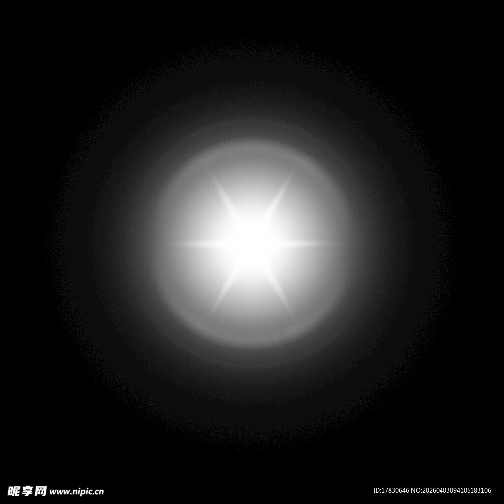 发光圆形光晕效果图案